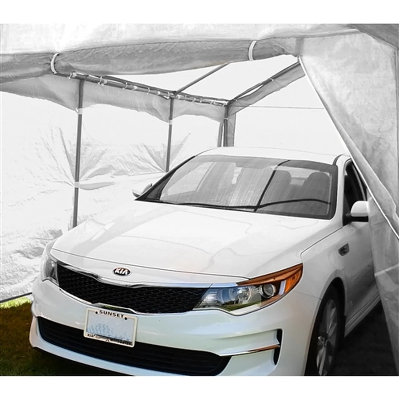 Aleko Carports Heavy Duty Outdoor Canopy Carport Tent - 10 X 20 FT - White