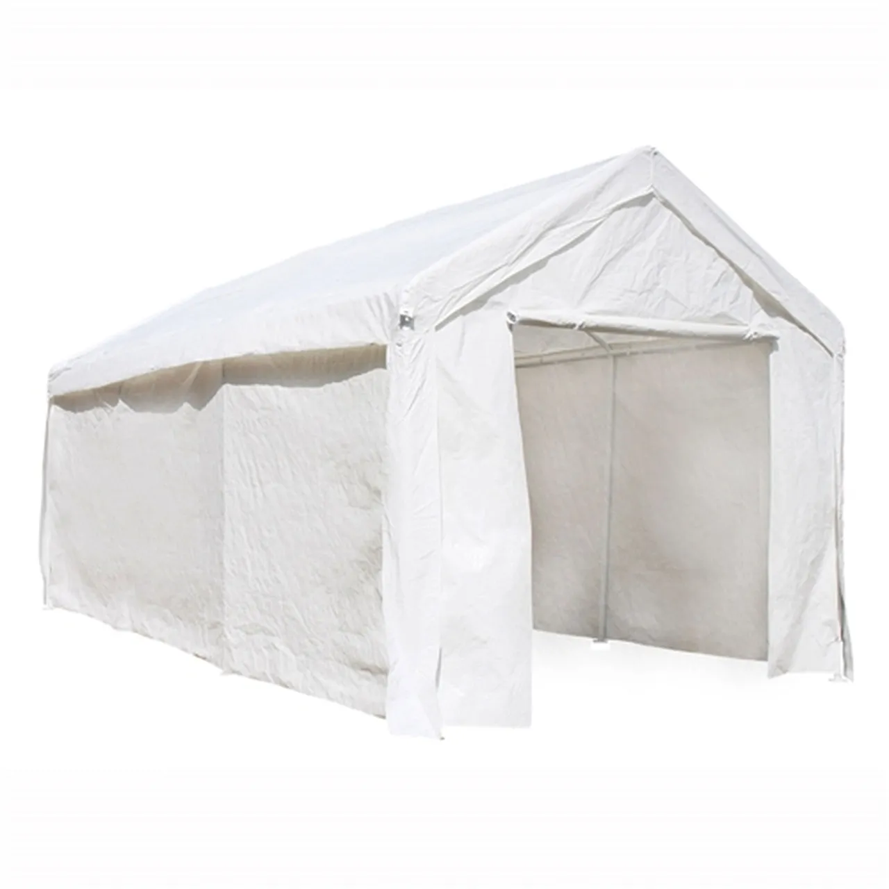 Aleko Carports Heavy Duty Outdoor Canopy Carport Tent - 10 X 20 FT - White