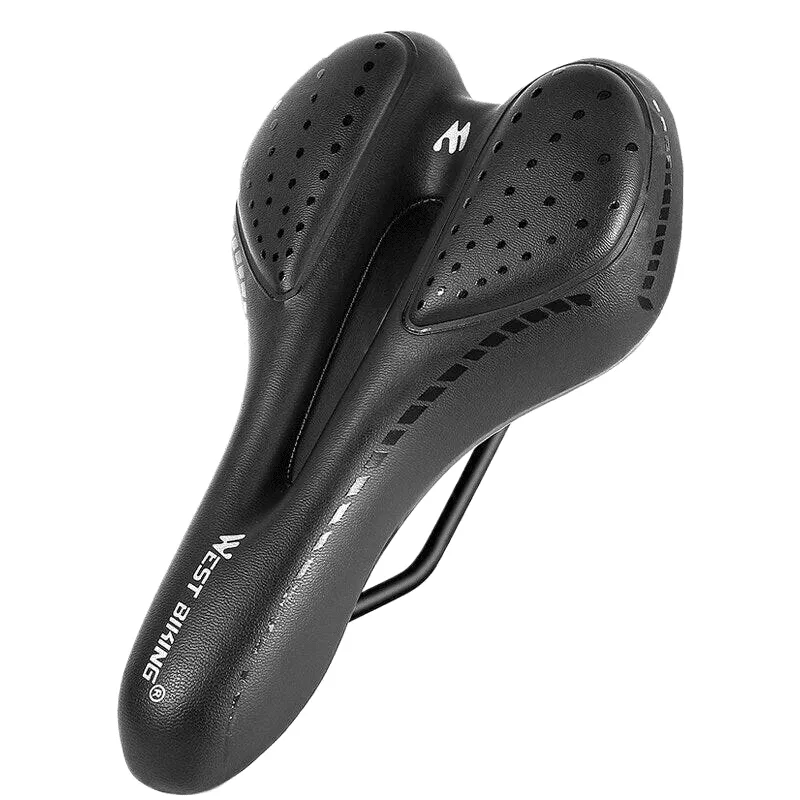 Bike Saddle MTB Mountain Road Bicycle Seat PU Leather Gel Painless Cycling Cushion BMX Comfortable Shockproof Parts