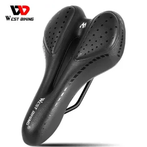 Bike Saddle MTB Mountain Road Bicycle Seat PU Leather Gel Painless Cycling Cushion BMX Comfortable Shockproof Parts
