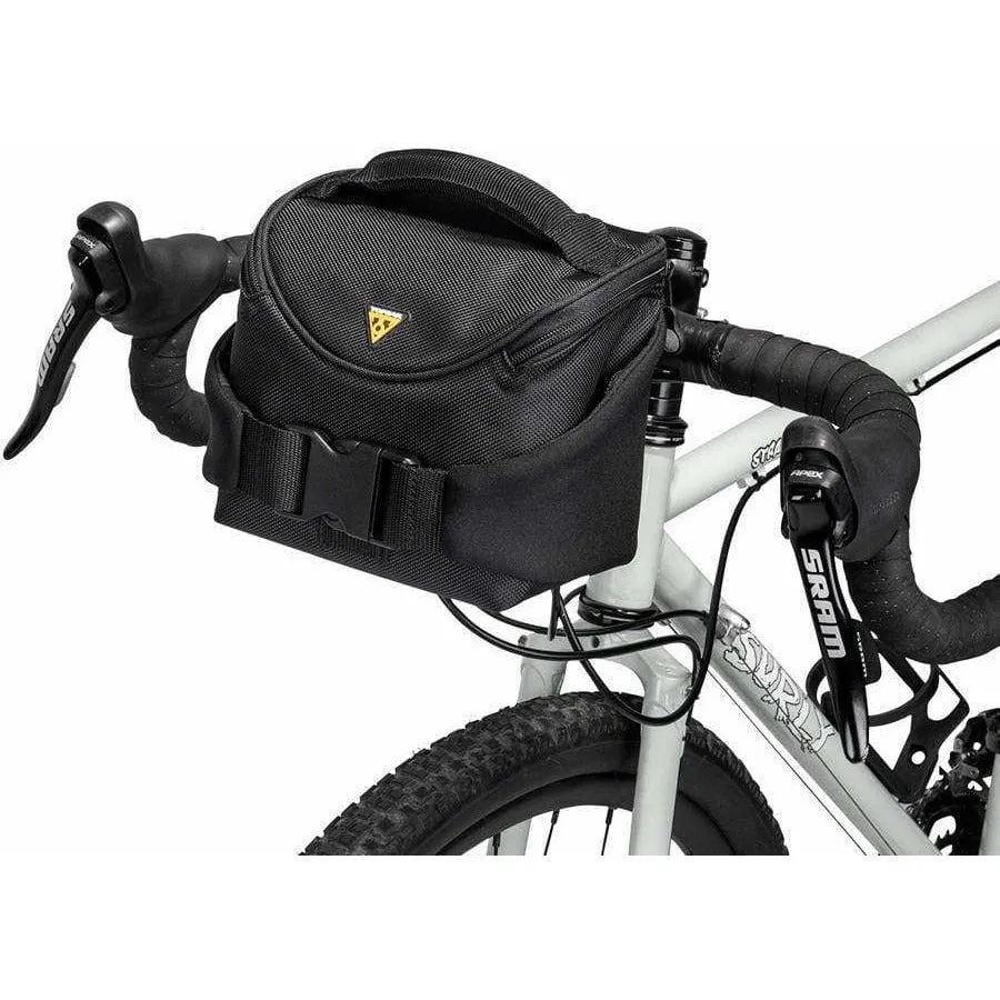 Compact Handlebar Bag/Fanny Pack - Includes Fixer 8, Black
