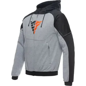 Dainese Daemon X Protective Hoodie Grey / Black / Fluo Red