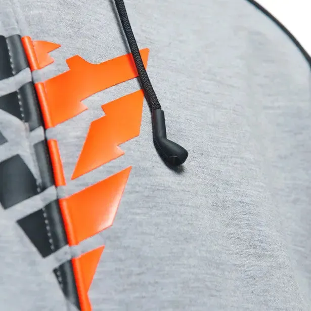 Dainese Daemon X Protective Hoodie Grey / Black / Fluo Red