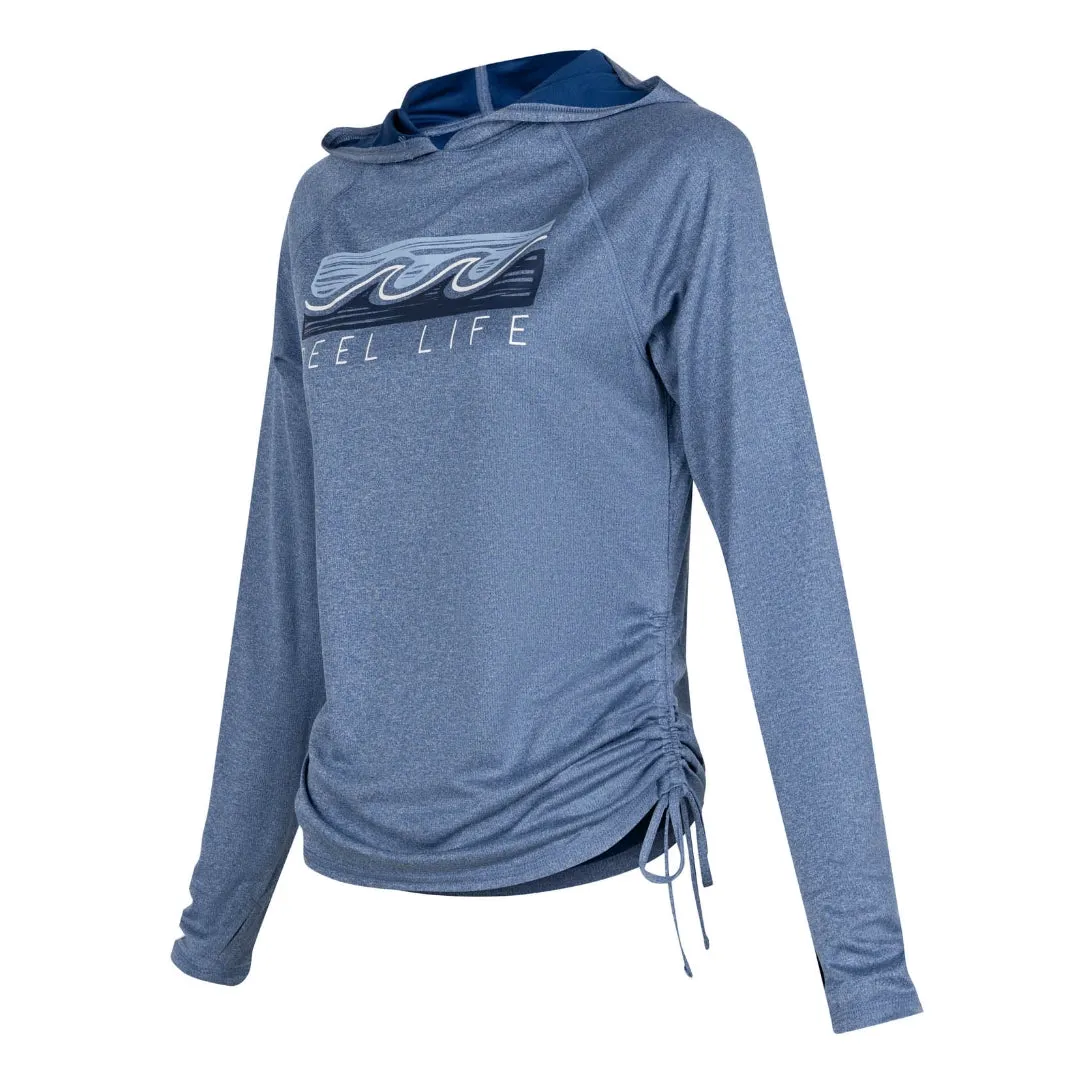 Driftwood Ruched UV Protection Hoodie