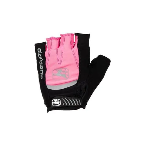 Giordana Strada Gel Short Finger GLV Womens Pink/Silver Large