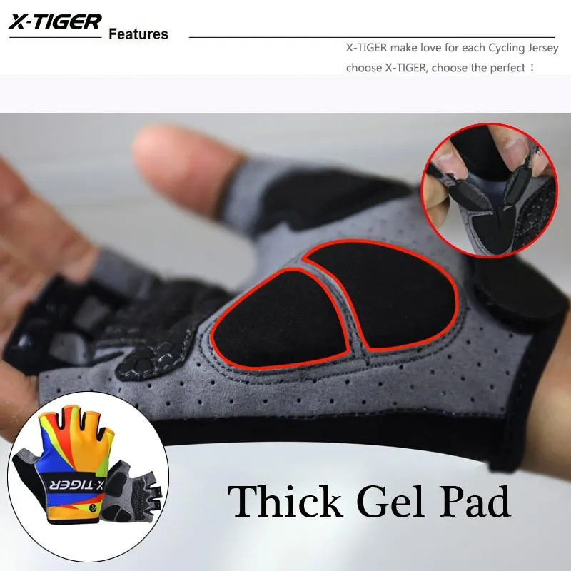 Half Finger 3D GEL Pad Sports Gloves