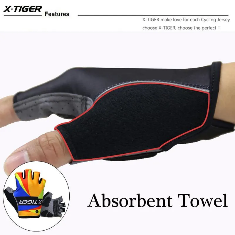 Half Finger 3D GEL Pad Sports Gloves