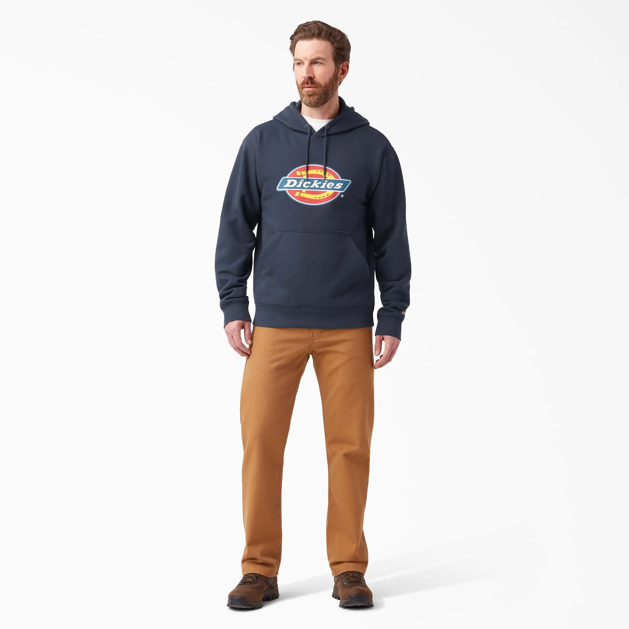 Hoodie - Dickies Water Repellent Tri-Color Logo Hoodie, Dark Navy, TW22ADN