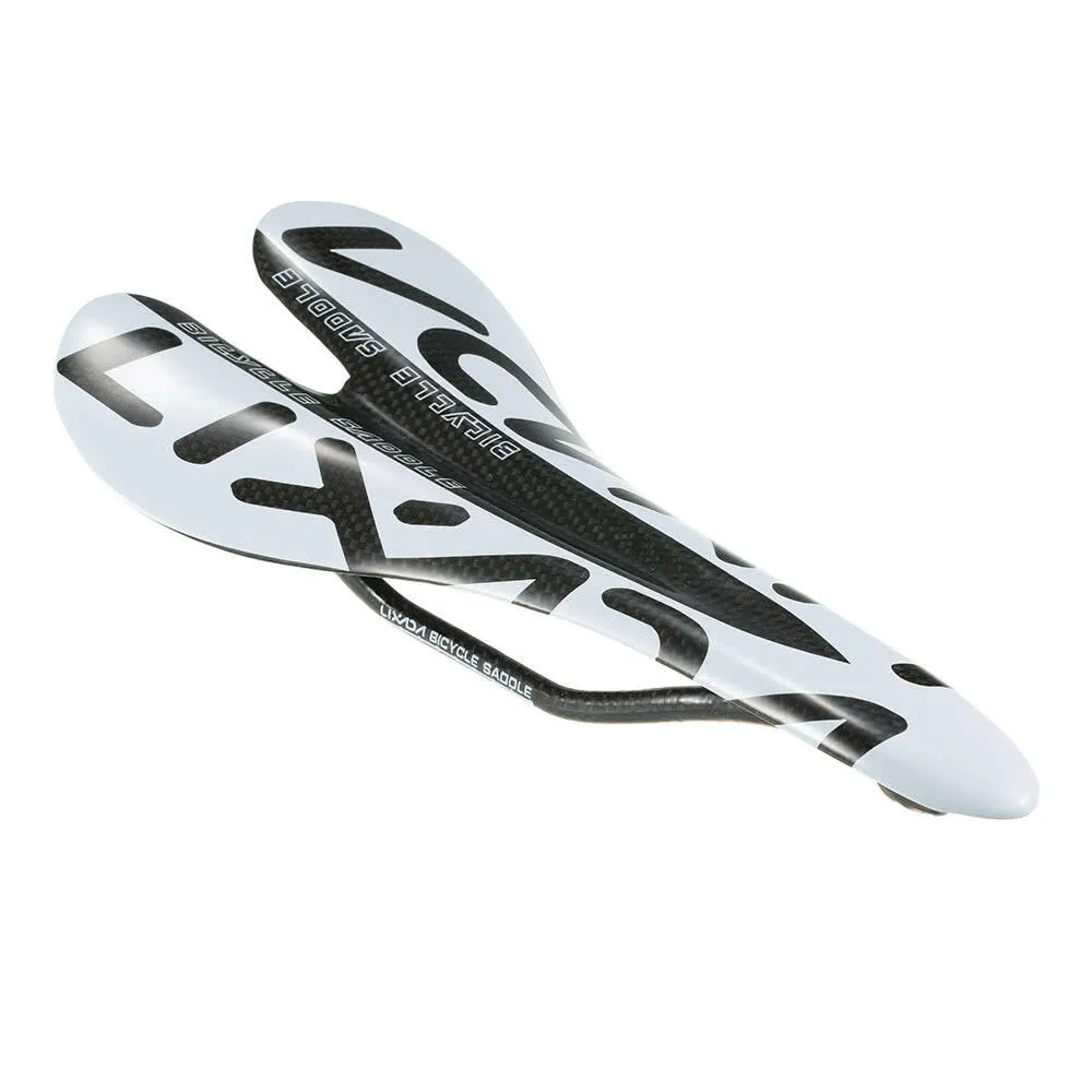 Lixada Full Carbon Fiber Mountain Bike Road Bike Cycling Cushion Saddle Bicycle Seat