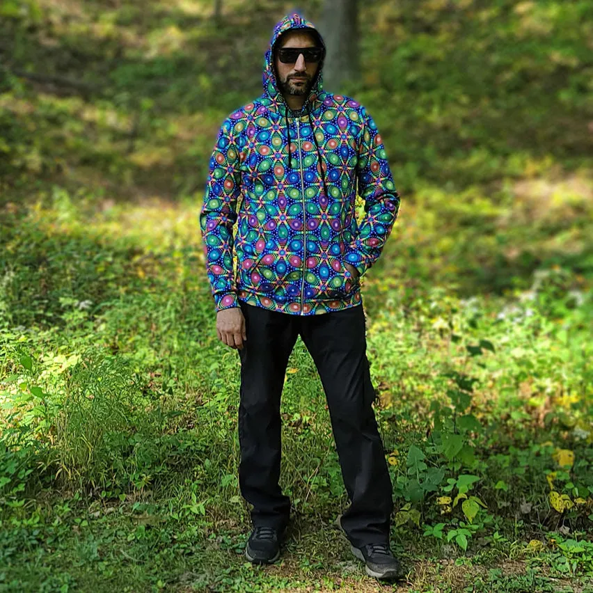 Mirage Hoodie – Vibrant Psychedelic Geometric Art