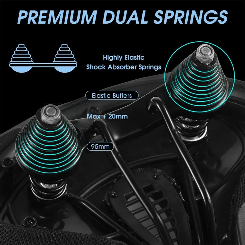 MTB Saddle Wide Ergonomic Comfortable Bicycle Spring Damping Saddle Cruiser Electric Bike Thick Memory Seat Cushion