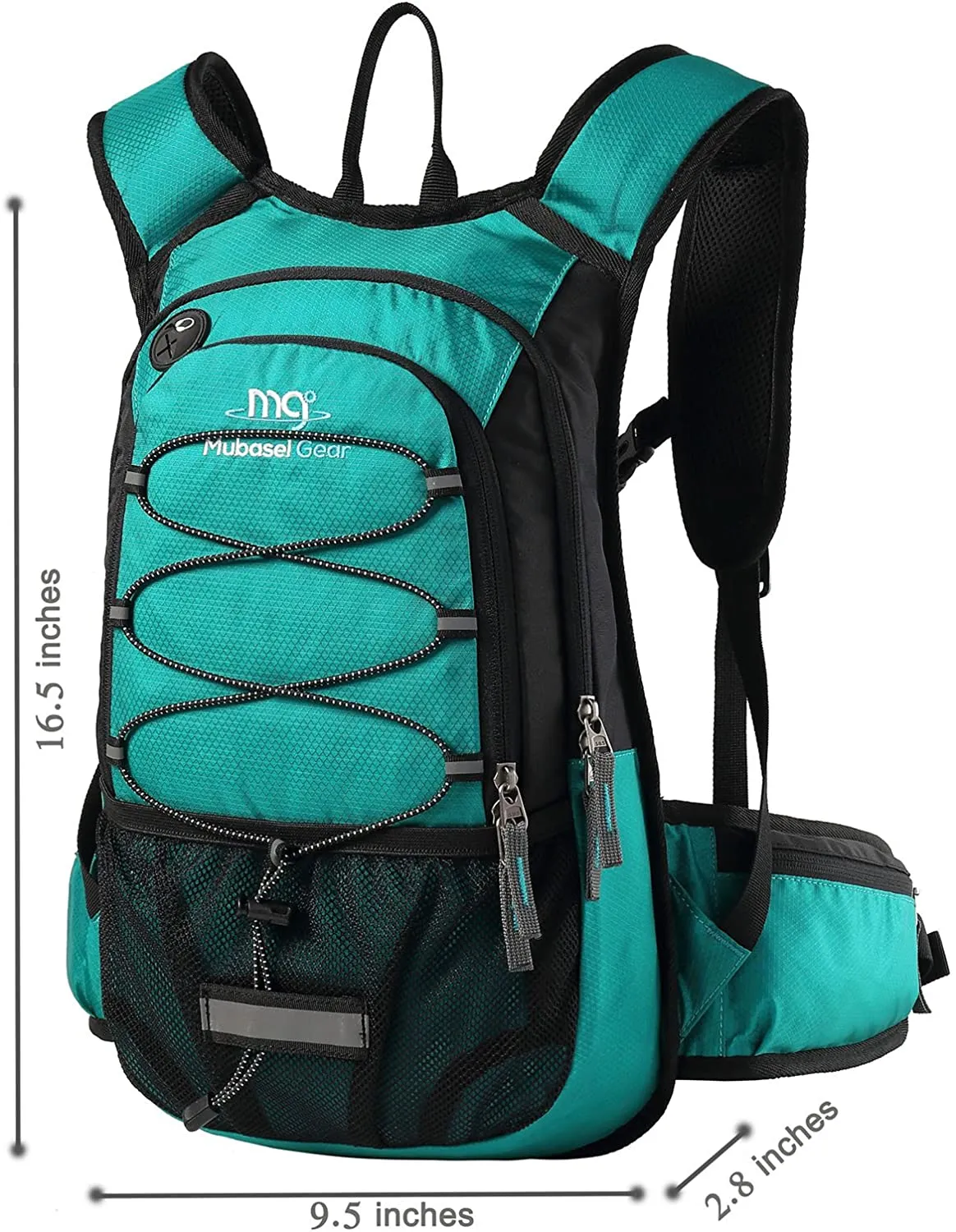 Mubasel Gear Insulated Hydration Backpack Pack with 2L BPA Free Bladder - for Running, Hiking, Cycling, Camping
