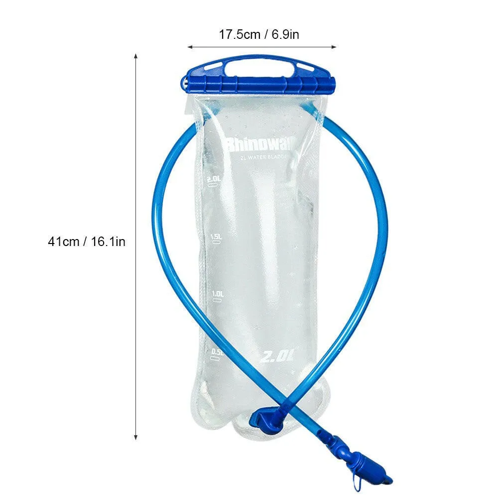 Outdoor Sports Hydration Bladder 2 Liter Leak Proof Water Bladder Reservoir for Cycling Running Hiking Backpacking
