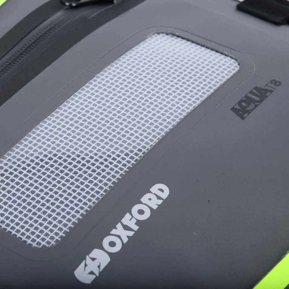 Oxford Aqua T8 Tail Bag Black / Grey / Fluo Yellow - 8 Litres