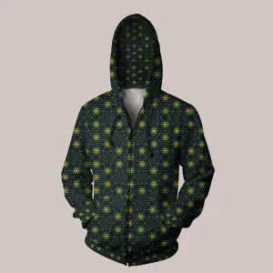 Psychedelic Hoodie (UV/RGB, Eco-Friendly, Unisex, Zip-Up) | SPECTROGRAM