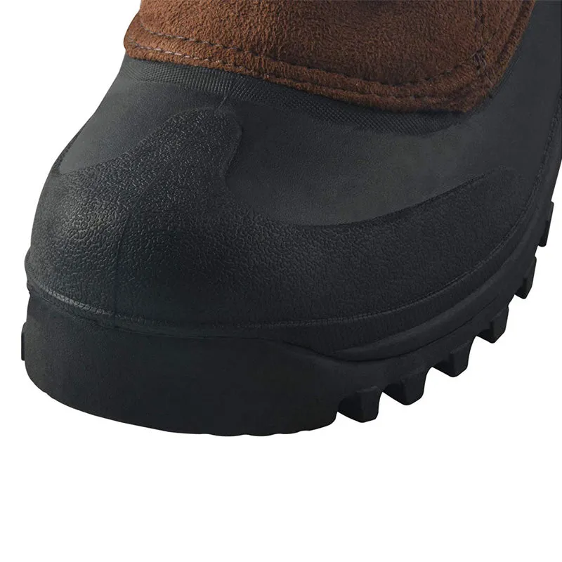 riemot Men's Winter Boots Waterproof Sole Brown Snow Boots(Upgraded Version)