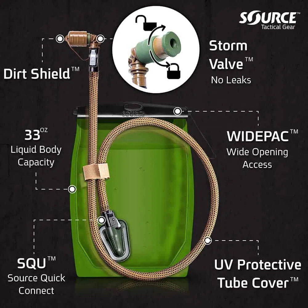 SOURCE Tactical Razor 3L Low Profile Hydration Pouch