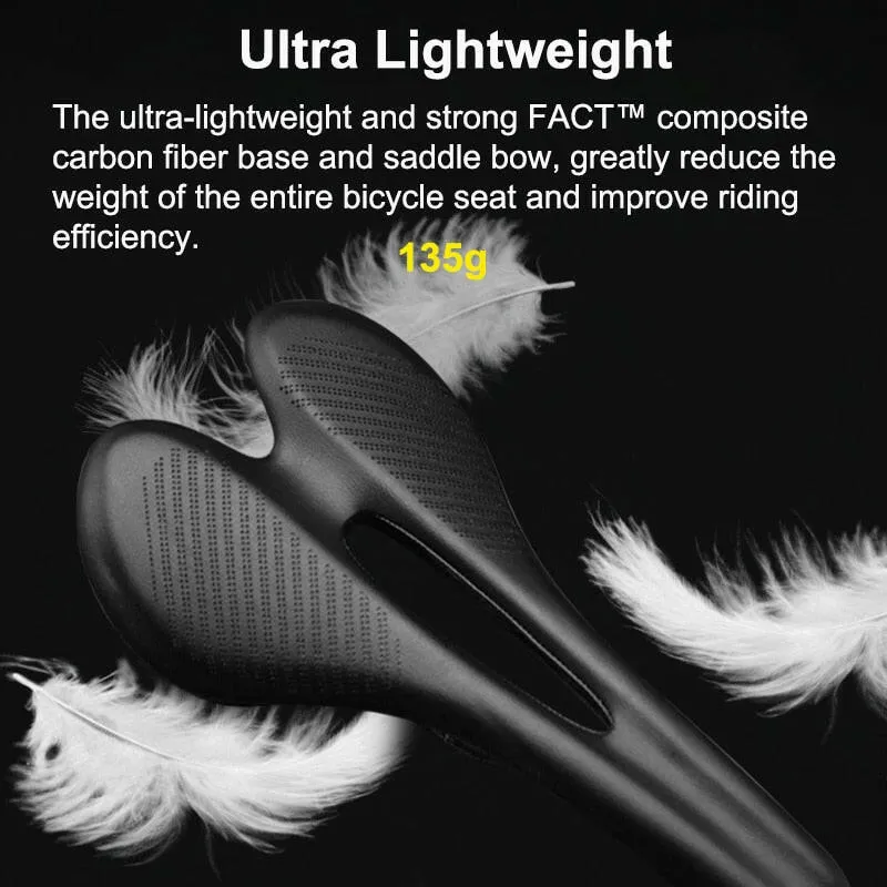 Super Light Carbon bike Saddle MTB Road T800 Carbon Fiber Bicycle Seat Comfortable Leather EVA Cycling Racing Cushions