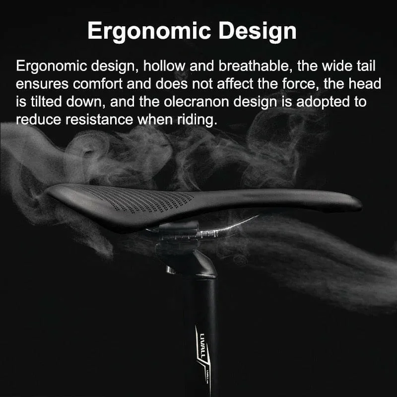 Super Light Carbon bike Saddle MTB Road T800 Carbon Fiber Bicycle Seat Comfortable Leather EVA Cycling Racing Cushions
