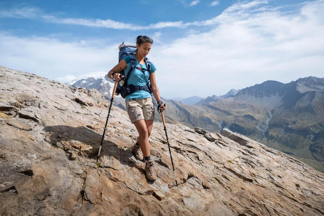 Trekking Pole-Stick Ultra-Compact Ergonomic x1 - MT900 Black
