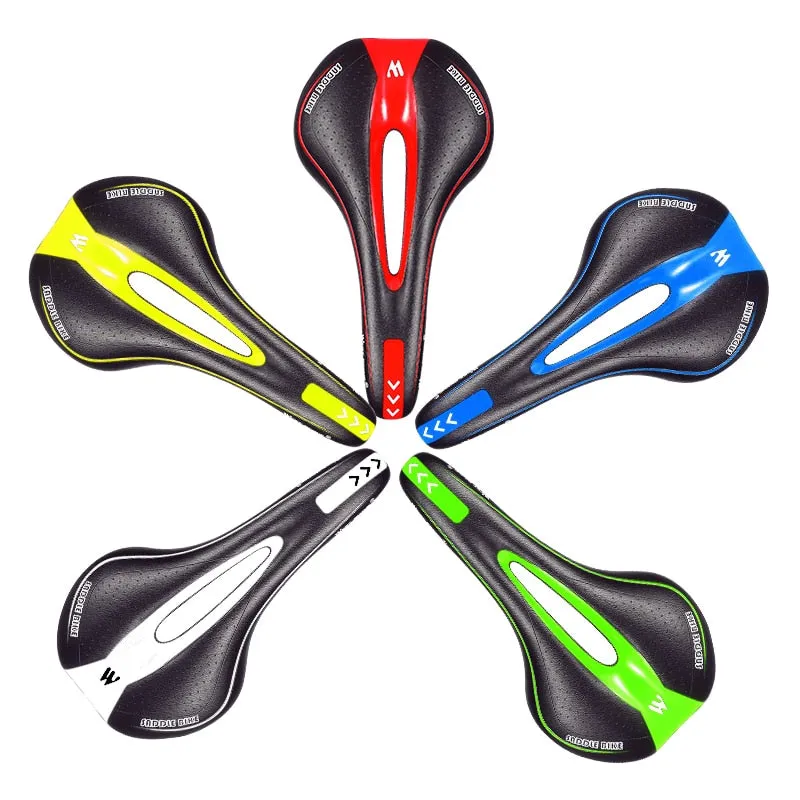 Ultralight MTB Saddle Multicolor Road Bike Seat Comfortable Foam Mountain Bike Saddle Bmx Seat Hollow Cycling Saddle