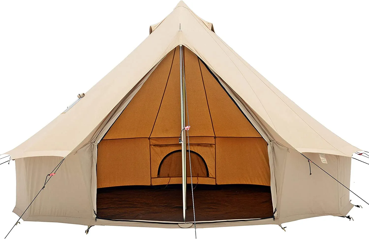WHITEDUCK Regatta Canvas Bell Tent - W/Stove Jack, Waterproof, 4 Season Luxury Outdoor Camping and Glamping Yurt Tent Made from Breathable 100% Cotton Canvas (4 Sizes- 4 Colors)